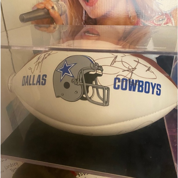 Vintage 90s Authentic Autographed Dallas Cowboys Super Bowl Champs Football - Picture 3 of 10